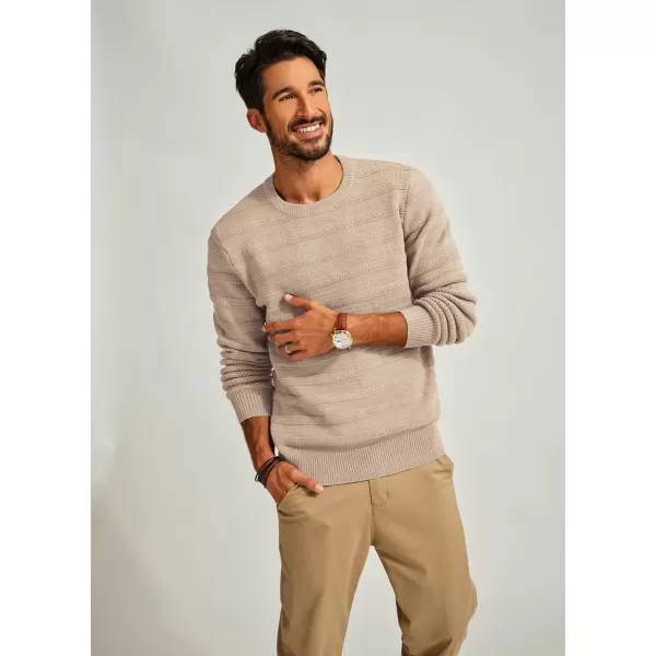 PJ PAUL JONES Mens Crewneck Sweaters Casual Knit Pullover Sweater Textured Knitwear