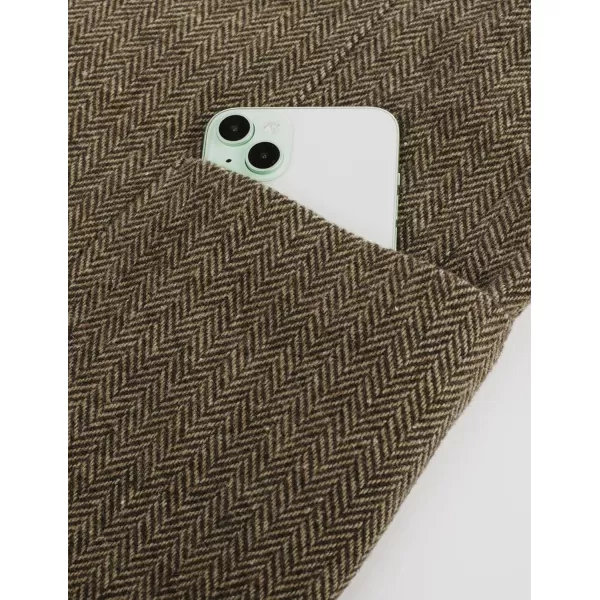 PJ PAUL JONES Mens Herringbone Blazer Vintage Tweed Wool Blend Sport Coat Jacket
