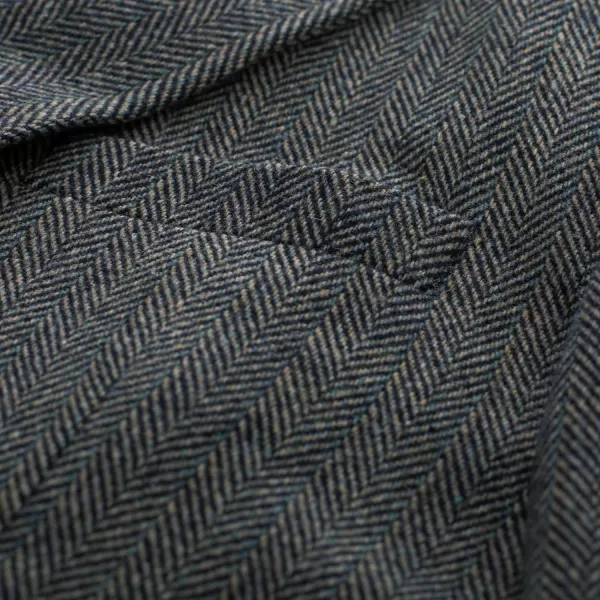 PJ PAUL JONES Mens Herringbone Blazer Vintage Tweed Wool Blend Sport Coat Jacket
