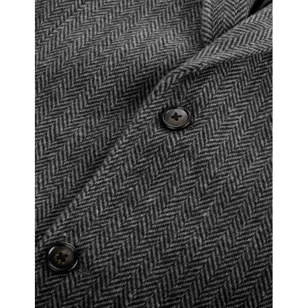 PJ PAUL JONES Mens Herringbone Blazer Vintage Tweed Wool Blend Sport Coat Jacket