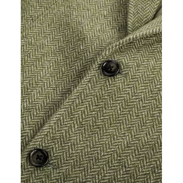 PJ PAUL JONES Mens Herringbone Blazer Vintage Tweed Wool Blend Sport Coat Jacket