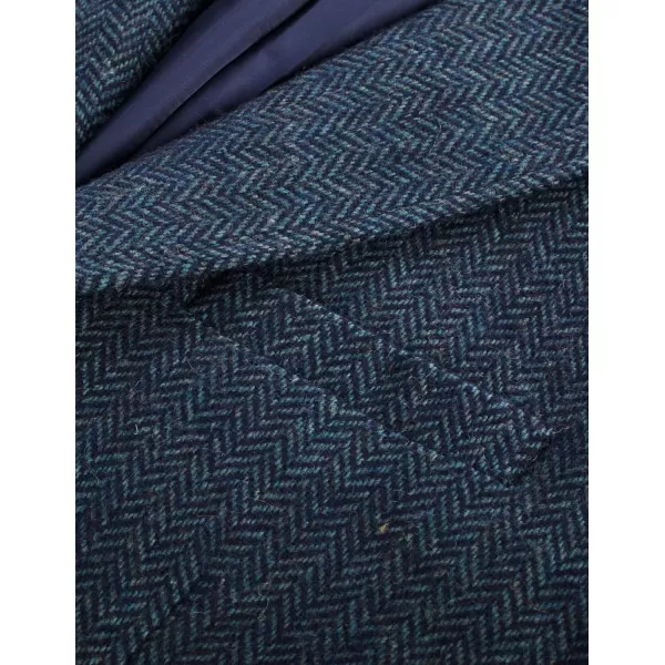 PJ PAUL JONES Mens Herringbone Blazer Vintage Tweed Wool Blend Sport Coat Jacket