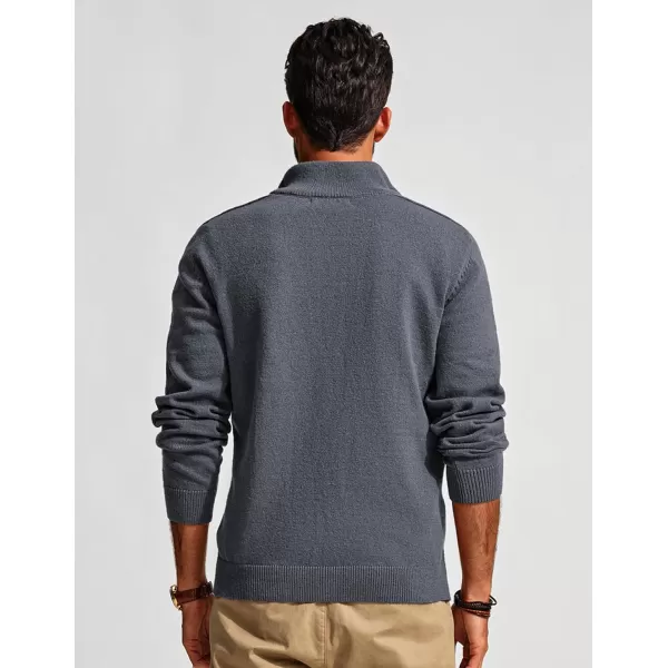 PJ PAUL JONES Mens Quarter Zip Pullover Sweaters Casual Slim Fit Knit Texture Sweater