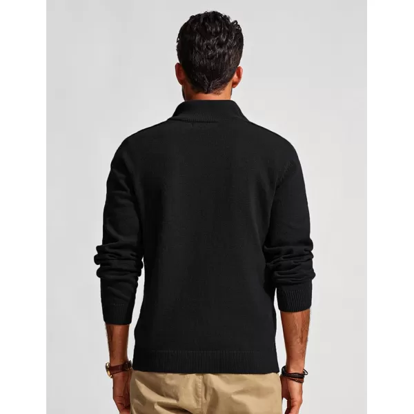 PJ PAUL JONES Mens Quarter Zip Pullover Sweaters Casual Slim Fit Knit Texture Sweater
