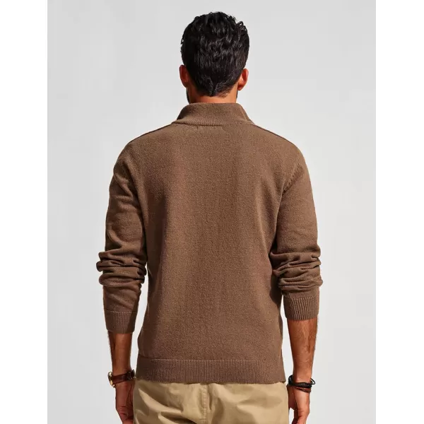 PJ PAUL JONES Mens Quarter Zip Pullover Sweaters Casual Slim Fit Knit Texture Sweater