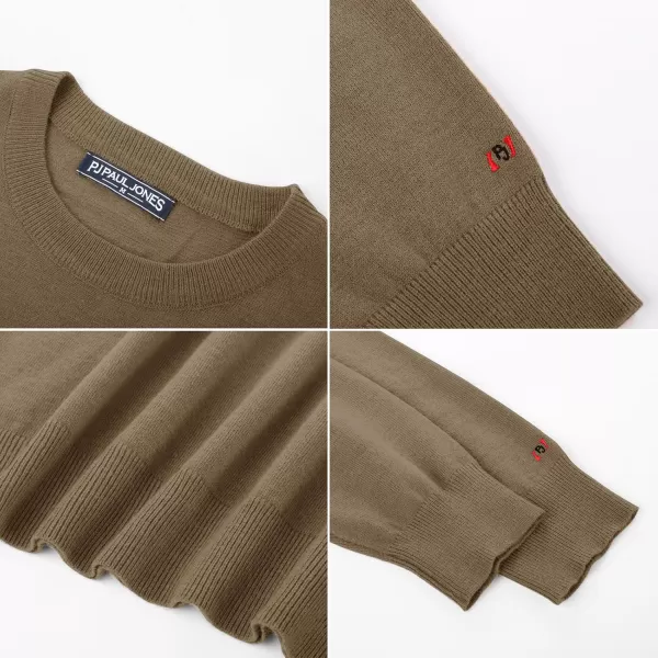PJ PAUL JONES Men's Sweaters Crewneck Basic Lightweight Sweatshirts Wool Blend Knitted Pullover Long Sleeve Shirts for Men