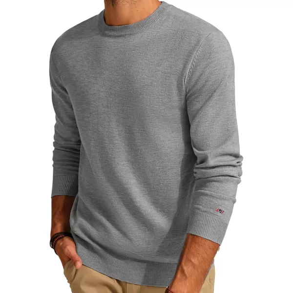 PJ PAUL JONES Men's Sweaters Crewneck Basic Lightweight Sweatshirts Wool Blend Knitted Pullover Long Sleeve Shirts for Men
