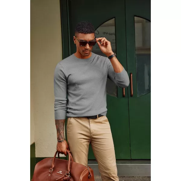 PJ PAUL JONES Men's Sweaters Crewneck Basic Lightweight Sweatshirts Wool Blend Knitted Pullover Long Sleeve Shirts for Men