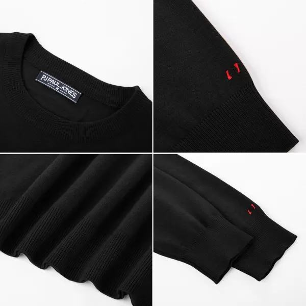 PJ PAUL JONES Men's Sweaters Crewneck Basic Lightweight Sweatshirts Wool Blend Knitted Pullover Long Sleeve Shirts for Men