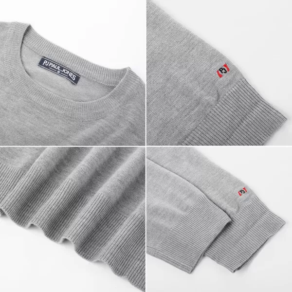 PJ PAUL JONES Men's Sweaters Crewneck Basic Lightweight Sweatshirts Wool Blend Knitted Pullover Long Sleeve Shirts for Men
