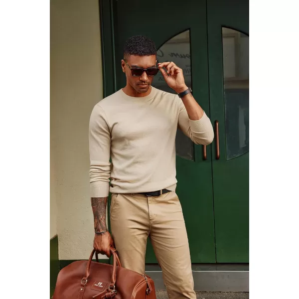 PJ PAUL JONES Men's Sweaters Crewneck Basic Lightweight Sweatshirts Wool Blend Knitted Pullover Long Sleeve Shirts for Men