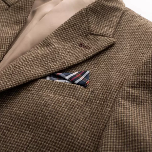 PJ PAUL JONES Men's Vintage Herringbone Tweed Blazers British Wool Blend Sport Coat Jacket