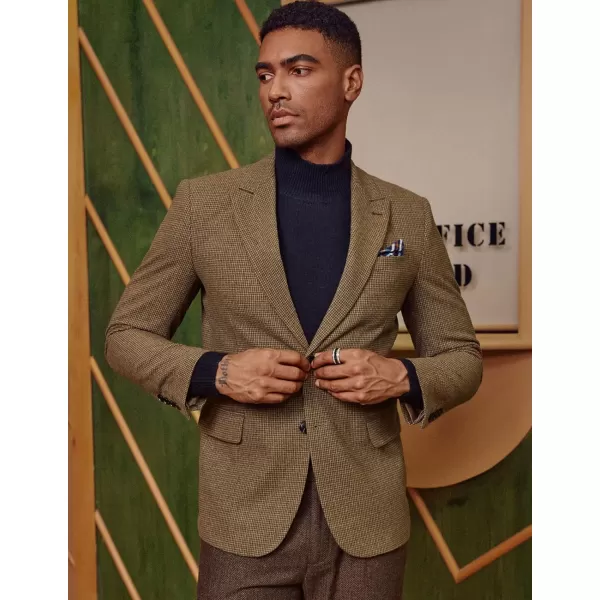 PJ PAUL JONES Men's Vintage Herringbone Tweed Blazers British Wool Blend Sport Coat Jacket