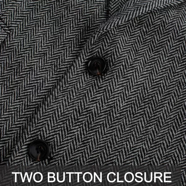 PJ PAUL JONES Men's Vintage Herringbone Tweed Blazers British Wool Blend Sport Coat Jacket