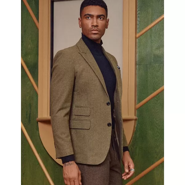 PJ PAUL JONES Men's Vintage Herringbone Tweed Blazers British Wool Blend Sport Coat Jacket