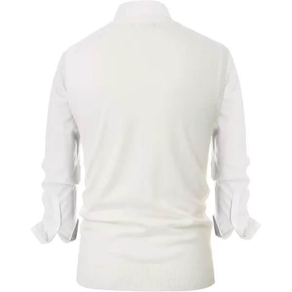 PJ Paul Jones Men's V-Neck Knitting Vest Classic Sleeveless Pullover Sweater Vest