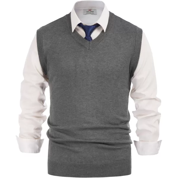 PJ Paul Jones Men's V-Neck Knitting Vest Classic Sleeveless Pullover Sweater Vest