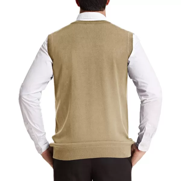 PJ Paul Jones Men's V-Neck Knitting Vest Classic Sleeveless Pullover Sweater Vest
