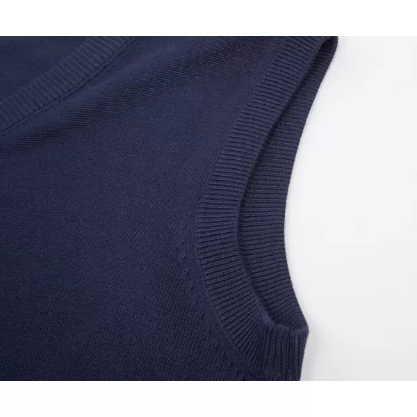 PJ Paul Jones Men's V-Neck Knitting Vest Classic Sleeveless Pullover Sweater Vest