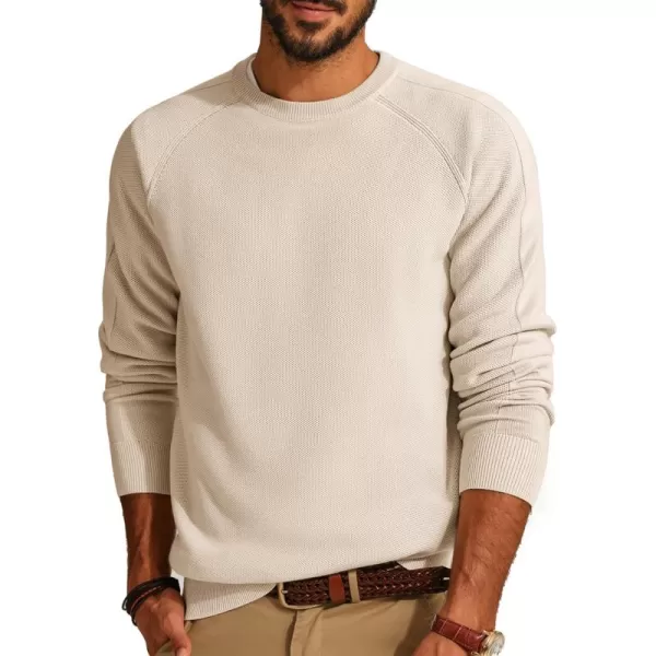 PJ PAUL JONES Mens Crewneck Sweater Soft Pullover Sweaters Long Sleeve Knitted Textured Jumper