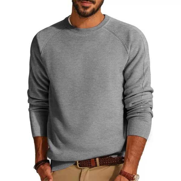 PJ PAUL JONES Mens Crewneck Sweater Soft Pullover Sweaters Long Sleeve Knitted Textured Jumper