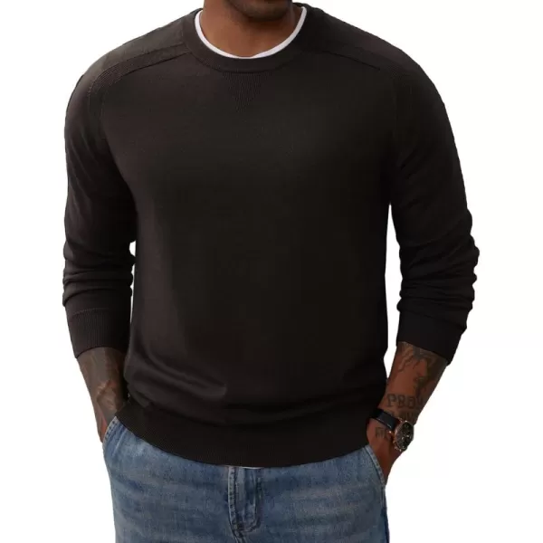 PJ PAUL JONES Men's Crewneck Sweaters Casual Crew Neck Sweatshirt Wool Blend Knit Pullovers