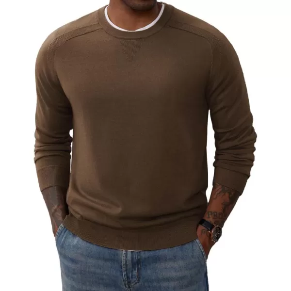 PJ PAUL JONES Men's Crewneck Sweaters Casual Crew Neck Sweatshirt Wool Blend Knit Pullovers