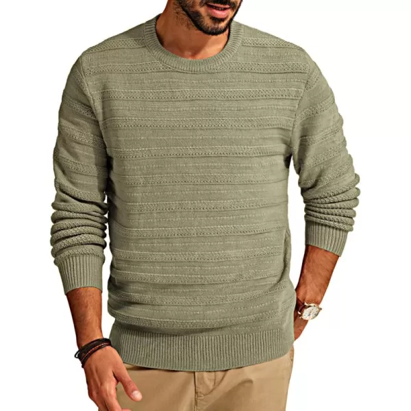 PJ PAUL JONES Mens Crewneck Sweaters Casual Knit Pullover Sweater Textured Knitwear