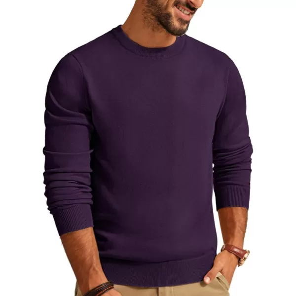 PJ PAUL JONES Men's Sweaters Crewneck Basic Lightweight Sweatshirts Wool Blend Knitted Pullover Long Sleeve Shirts for Men