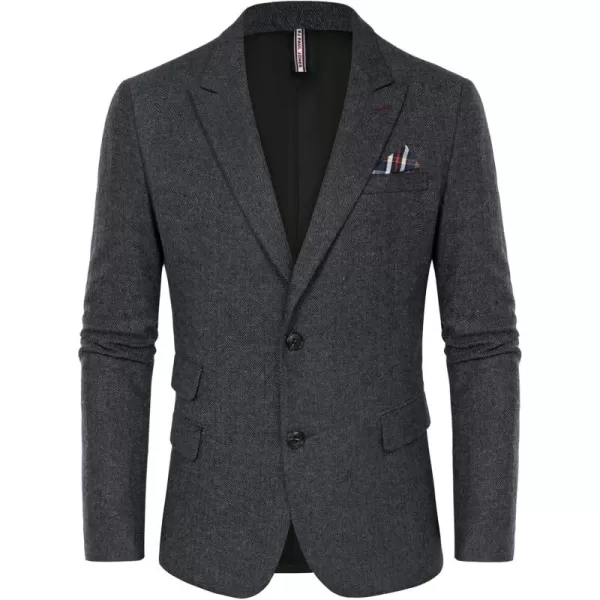 PJ PAUL JONES Men's Vintage Herringbone Tweed Blazers British Wool Blend Sport Coat Jacket
