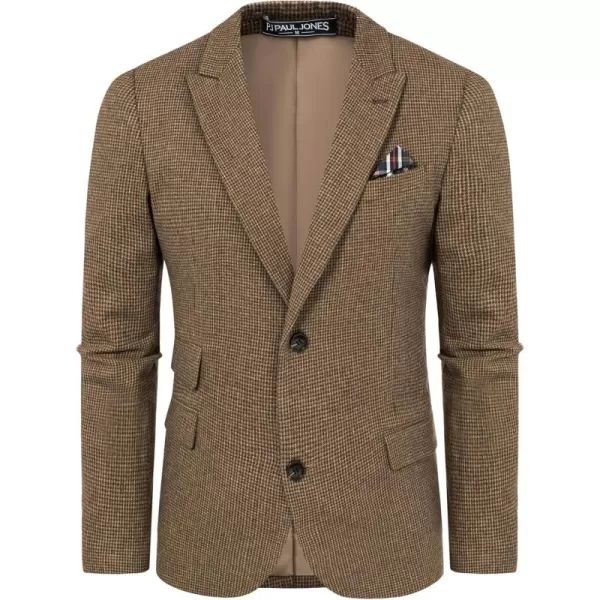 PJ PAUL JONES Men's Vintage Herringbone Tweed Blazers British Wool Blend Sport Coat Jacket