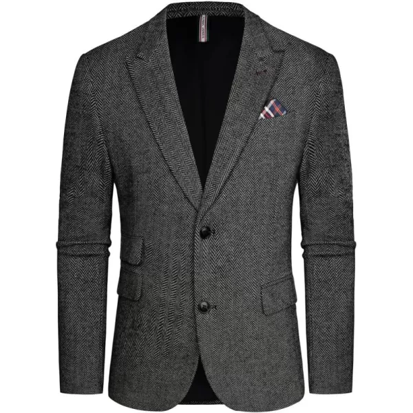 PJ PAUL JONES Men's Vintage Herringbone Tweed Blazers British Wool Blend Sport Coat Jacket