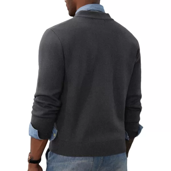 PJ PAUL JONES Mens Full Zip Cardigan Sweater Stand Collar Regular Fit Knit Sweaters