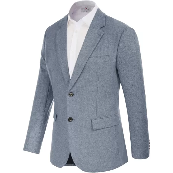 Mens Wool Blend Blazer Jacket Houndstooth Suit Blazer Notch Lapel 2 Button