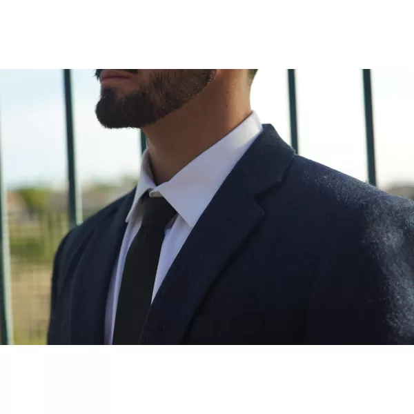 Mens Wool Blend Blazer Jacket Houndstooth Suit Blazer Notch Lapel 2 Button