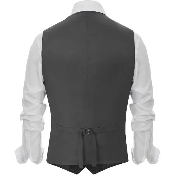 PJ PAUL JONES Mens Western Herringbone Suit Vest Tweed Wool Blend Slim Fit Waistcoat