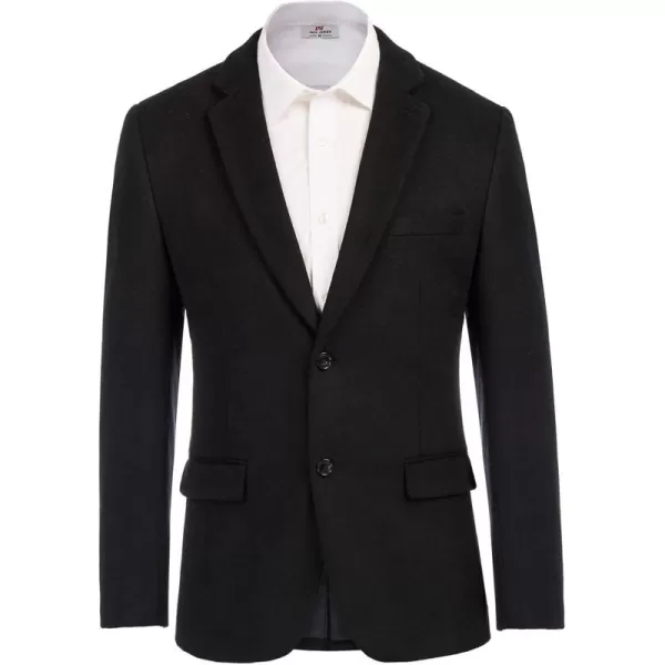 Mens Wool Blend Blazer Jacket Houndstooth Suit Blazer Notch Lapel 2 Button