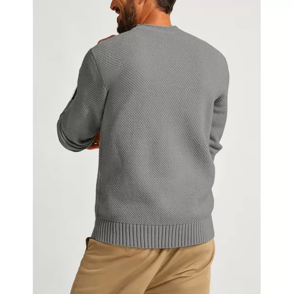 PJ PAUL JONES Men's Crewneck Pullover Sweater Casual Thick Weave Textured Sweaters