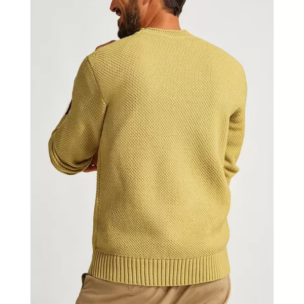 PJ PAUL JONES Men's Crewneck Pullover Sweater Casual Thick Weave Textured Sweaters