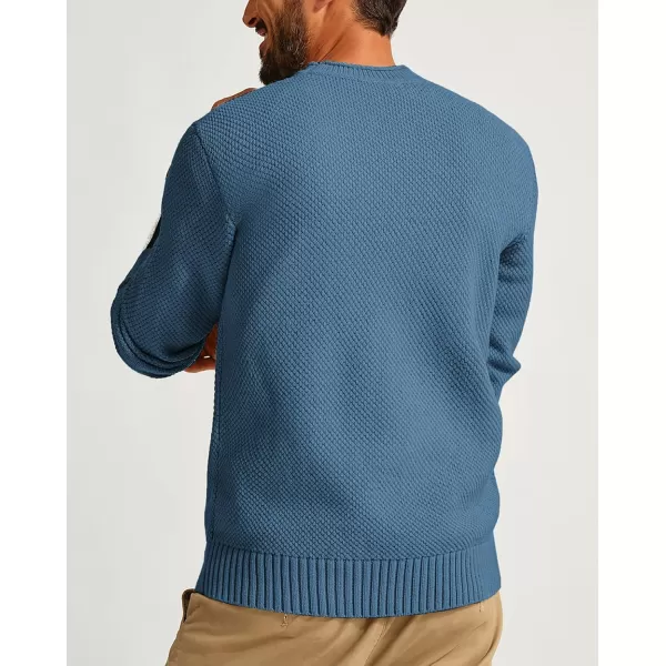 PJ PAUL JONES Men's Crewneck Pullover Sweater Casual Thick Weave Textured Sweaters