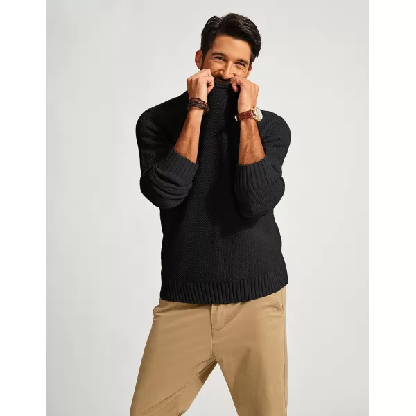 PJ PAUL JONES Men's Crewneck Pullover Sweater Casual Thick Weave Textured Sweaters