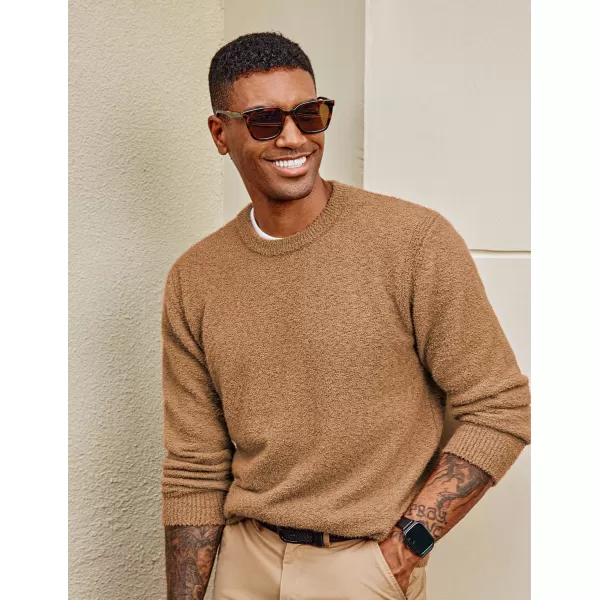 PJ PAUL JONES Mens Crewneck Sweatshirt Casual Fleece Long Sleeve Knitted Slim Fit Pullover Sweaters