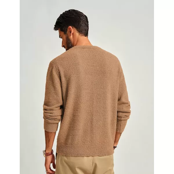 PJ PAUL JONES Mens Crewneck Sweatshirt Casual Fleece Long Sleeve Knitted Slim Fit Pullover Sweaters