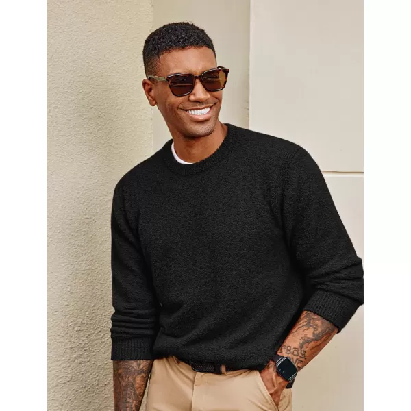 PJ PAUL JONES Mens Crewneck Sweatshirt Casual Fleece Long Sleeve Knitted Slim Fit Pullover Sweaters