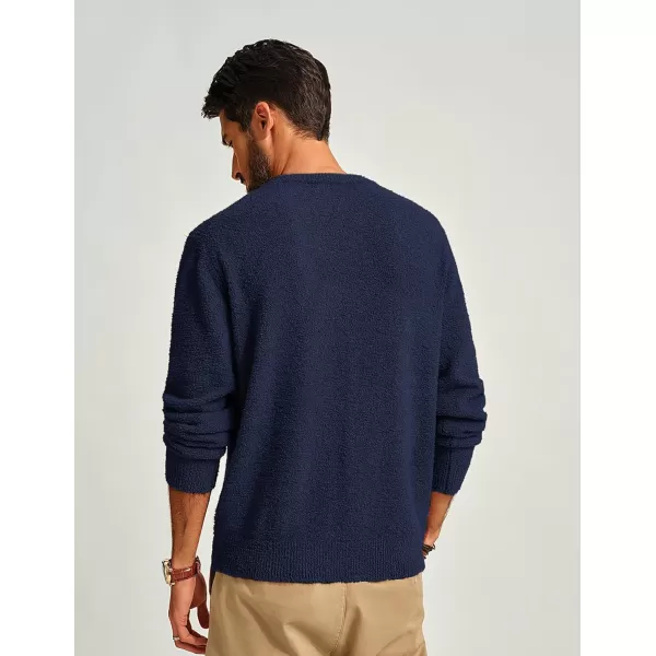 PJ PAUL JONES Mens Crewneck Sweatshirt Casual Fleece Long Sleeve Knitted Slim Fit Pullover Sweaters