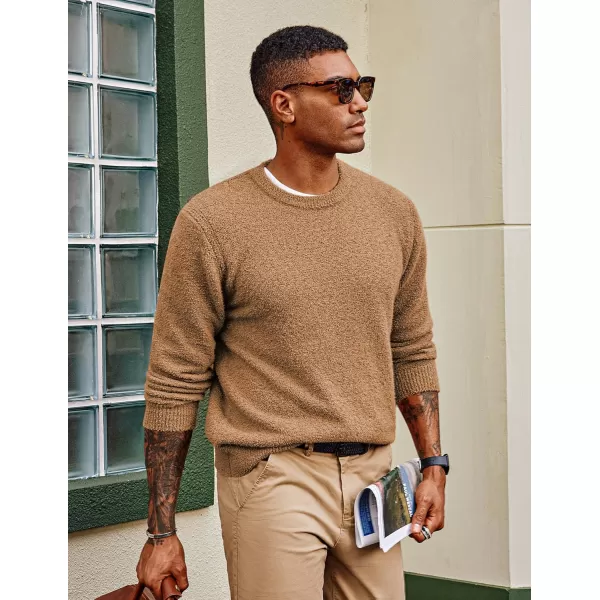 PJ PAUL JONES Mens Crewneck Sweatshirt Casual Fleece Long Sleeve Knitted Slim Fit Pullover Sweaters