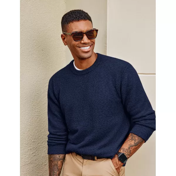 PJ PAUL JONES Mens Crewneck Sweatshirt Casual Fleece Long Sleeve Knitted Slim Fit Pullover Sweaters