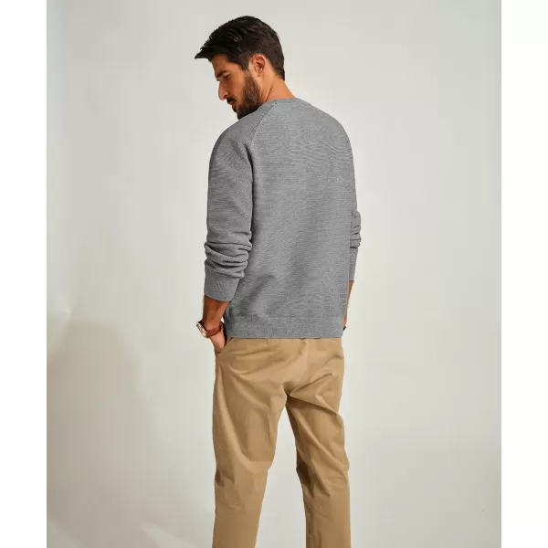 PJ PAUL JONES Men's Sweaters Crewneck Lightweight Textured Knitted Raglan Sleeve Casual Pullover