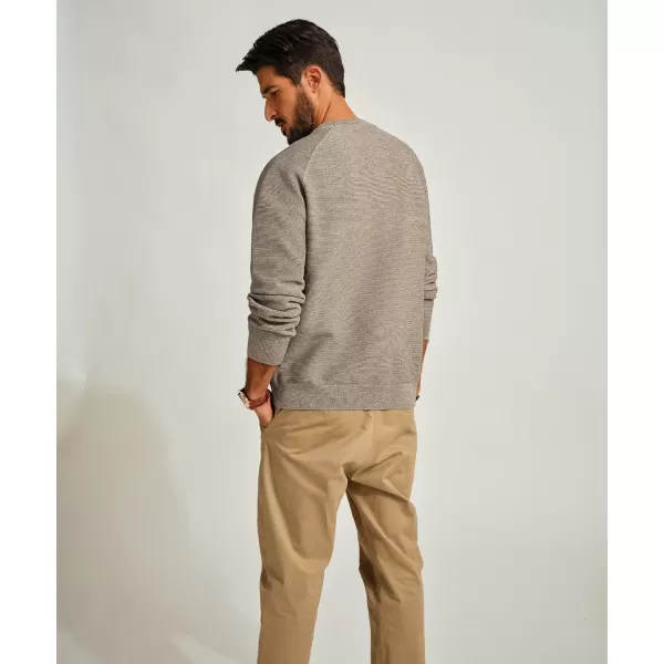 PJ PAUL JONES Men's Sweaters Crewneck Lightweight Textured Knitted Raglan Sleeve Casual Pullover