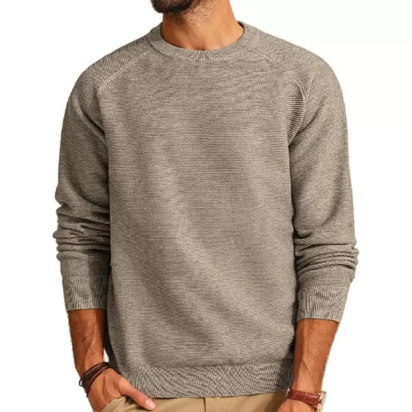 PJ PAUL JONES Men's Sweaters Crewneck Lightweight Textured Knitted Raglan Sleeve Casual Pullover